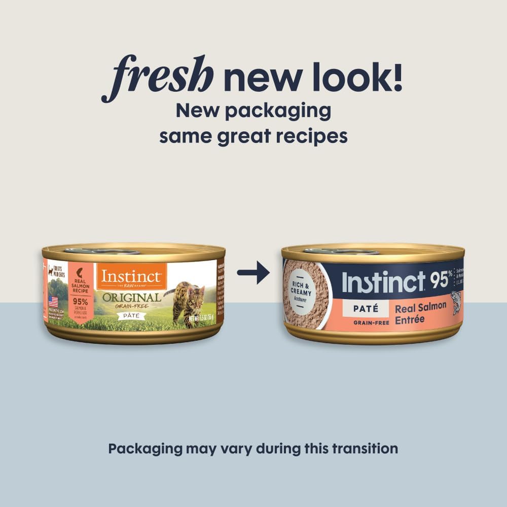 Original Grain Free Real Salmon Recipe Natural Wet Canned Cat Food by Nature'S Variety, 5.5 Oz. Cans (Case of 12)