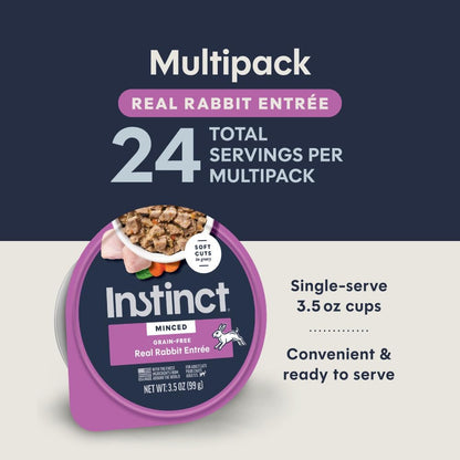 Original Minced Cups, Wet Cat Food, Rabbit, 3.5 Oz (12 Count)