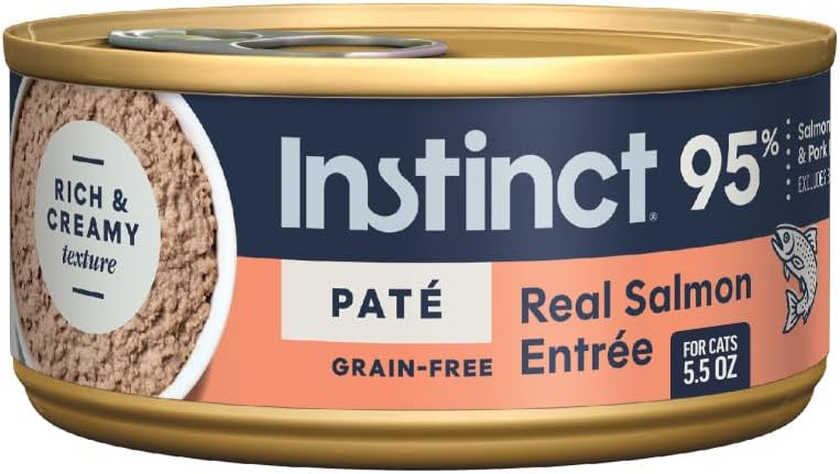 Original Grain Free Real Salmon Recipe Natural Wet Canned Cat Food by Nature'S Variety, 5.5 Oz. Cans (Case of 12)