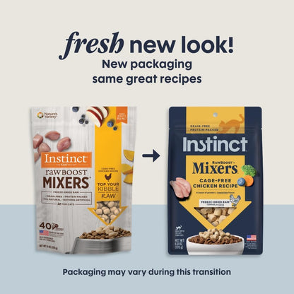 Nourish Your Cat with Instinct Raw Boost Mixers - Grain Free Freeze Dried Cat Food Topper, 6 Ounce Pack