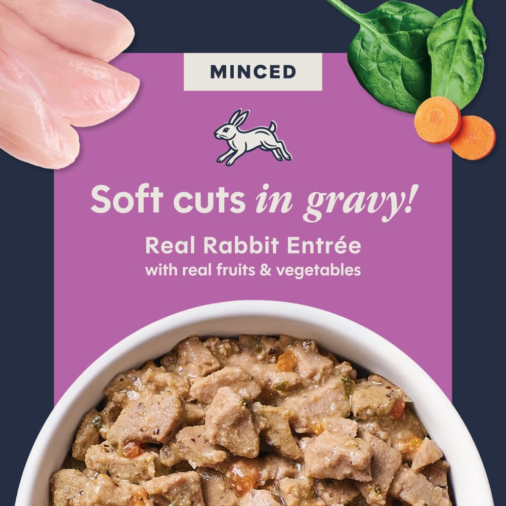 Original Minced Cups, Wet Cat Food, Rabbit, 3.5 Oz (12 Count)