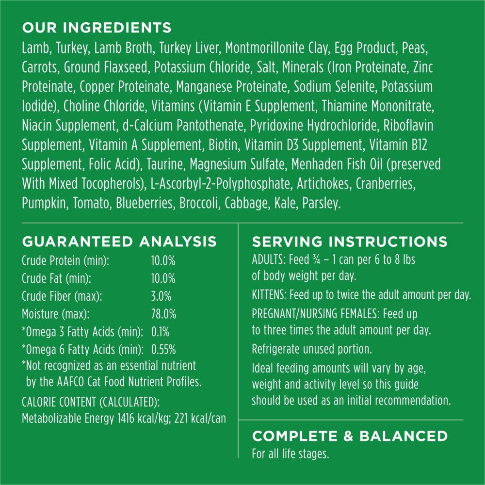 Original Grain Free Real Lamb Recipe Natural Wet Canned Cat Food by Nature'S Variety, 5.5 Ounce (Pack of 12)