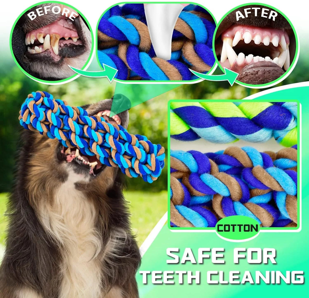 Ultimate XL Dog Chew Toys Bundle for Aggressive Chewers - 14 Durable Cotton Rope Toys Perfect for Large Breeds and Teething Puppies