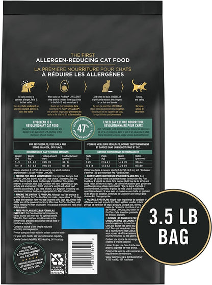 Purina Pro Plan Liveclear Allergen Reducing Dry Cat Food, Salmon, 3.5 Lb