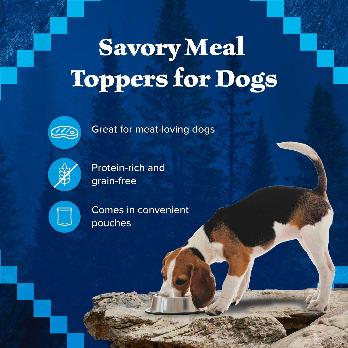 Wilderness Trail Toppers Wild Cuts Wet Dog Food, Chicken & Beef, 3Oz (12 CT)