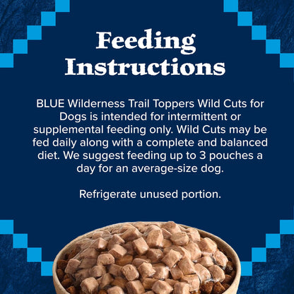Wilderness Trail Toppers Wild Cuts Wet Dog Food, Chicken & Beef, 3Oz (12 CT)
